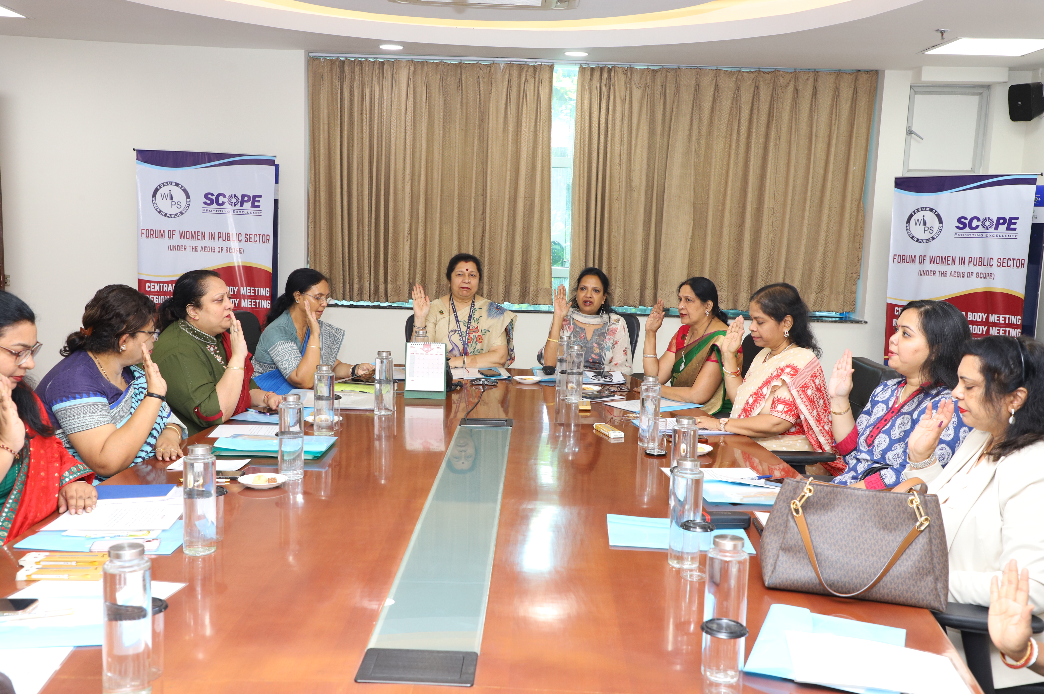 The Forum of Women In Public Sector under the aegis of SCOPE, held its Central Governing Body Meeting, Regional Executive Body (ER) Meeting, & Training Session for WIPS Delegates at GRSE, Kolkata on 13 Oct 23