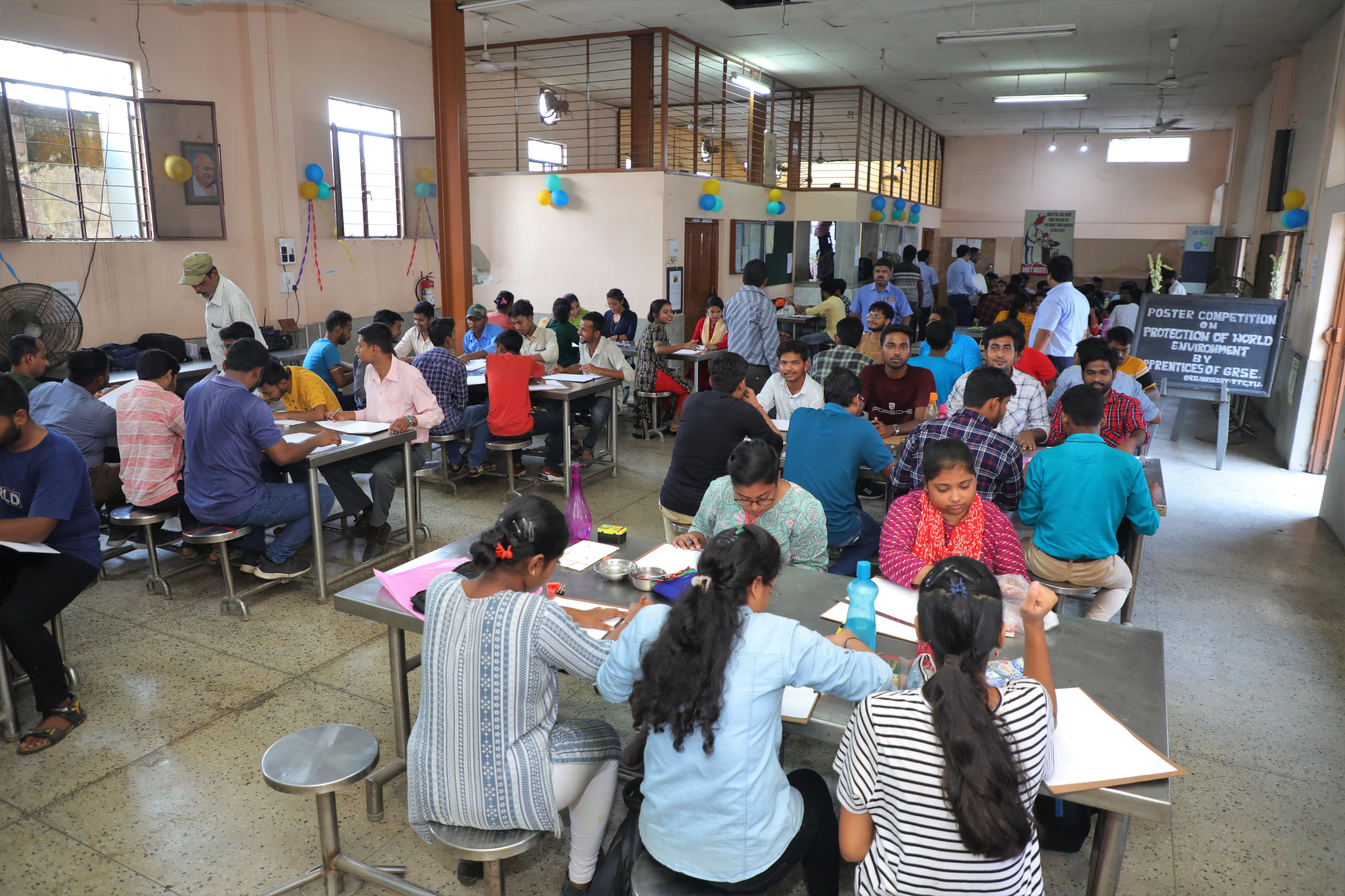 GRSE commences World Environment Day 2023 celebration with Poster Competition by Apprentices at TU, in the august presence of Director (Finance), GRSE on 27 May 23