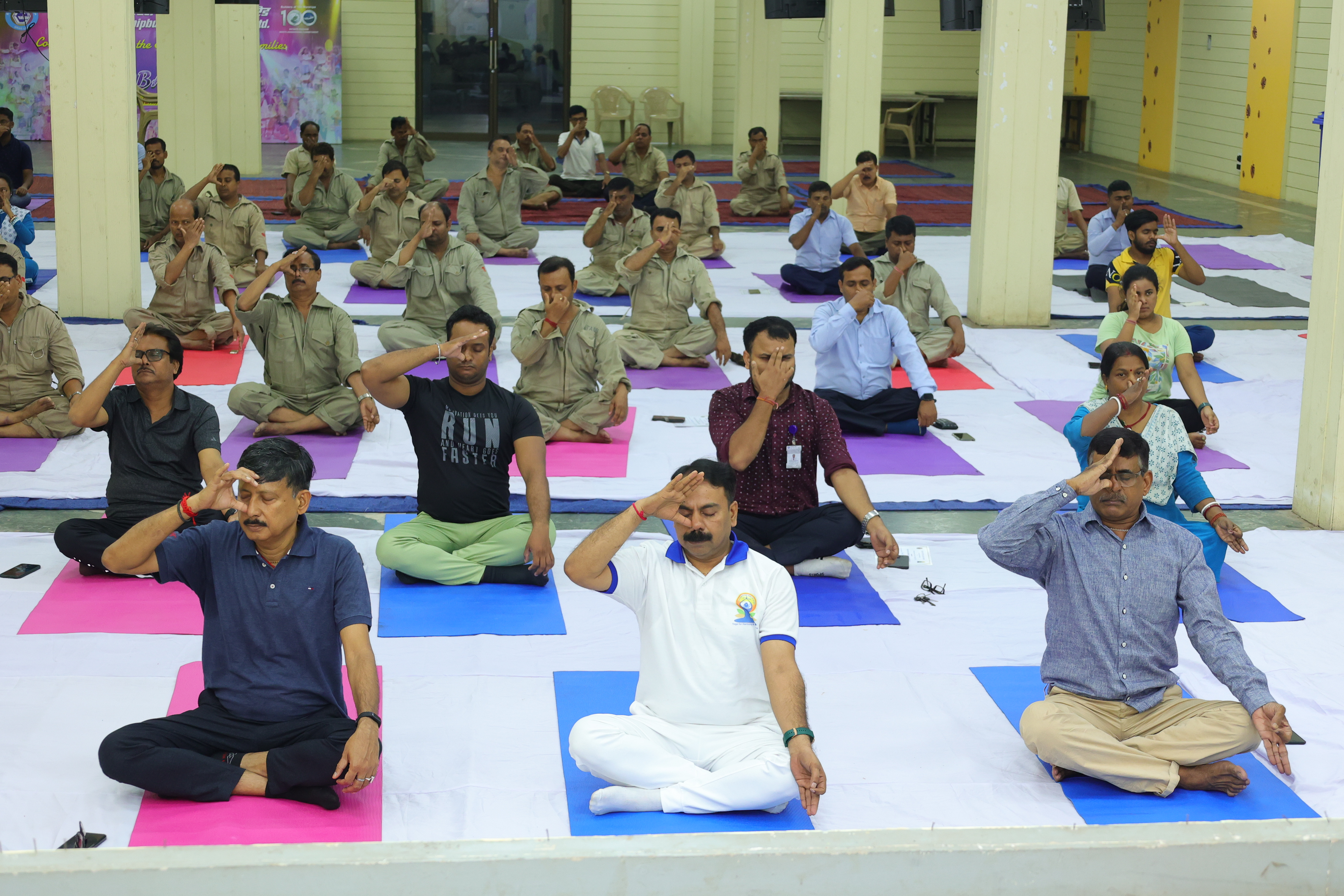 GRSE Celebrates 9th International Yoga Day - 2023 ON 21 Jun 23