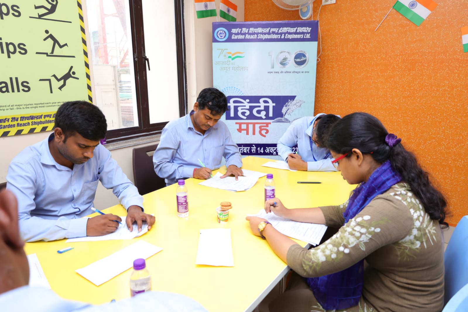 As part of Hindi Month 2023 Celebration, English to Hindi Translation competition organised in GRSE on 21 Sep 23