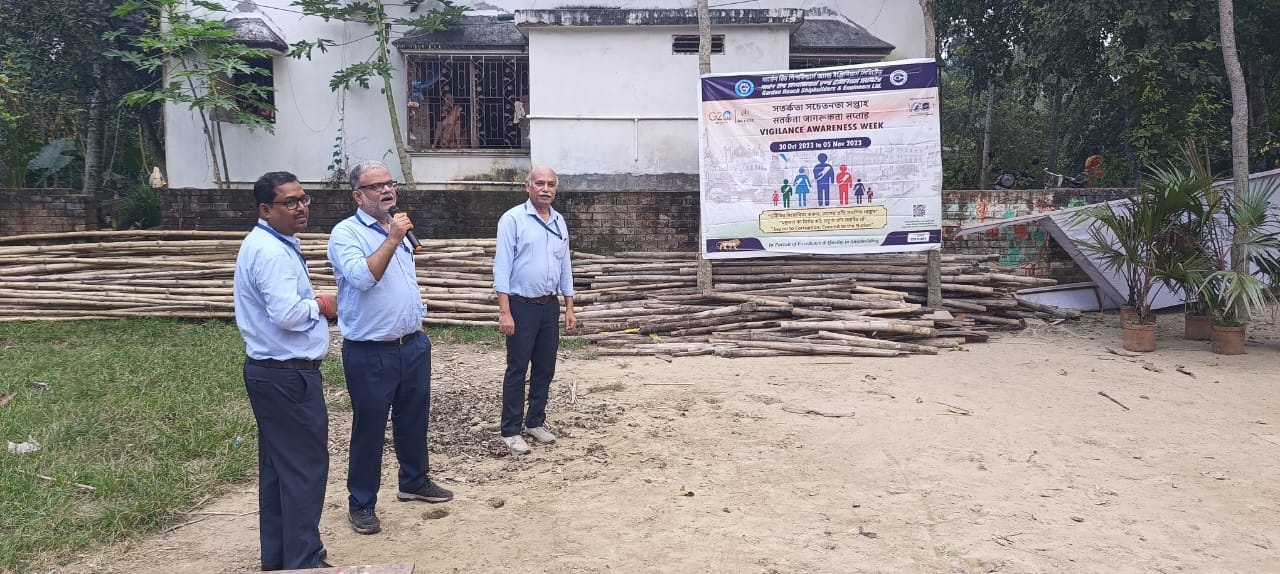 Gram Sabha on Vigilance Awareness by GRSE at Netaji Pally Village, Bagdad, 24 PGS (N) on 04 Nov 23