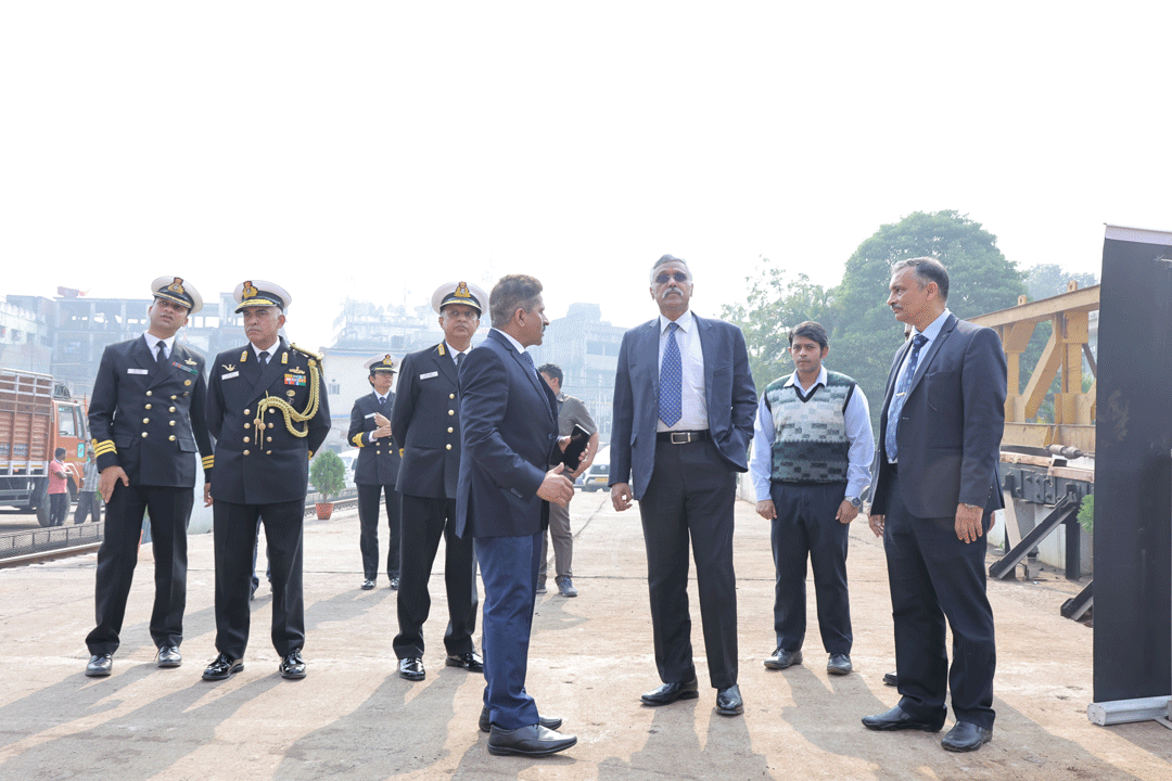 Visit of Defence Secretary to GRSE Main Works Unit on 31 Dec 22