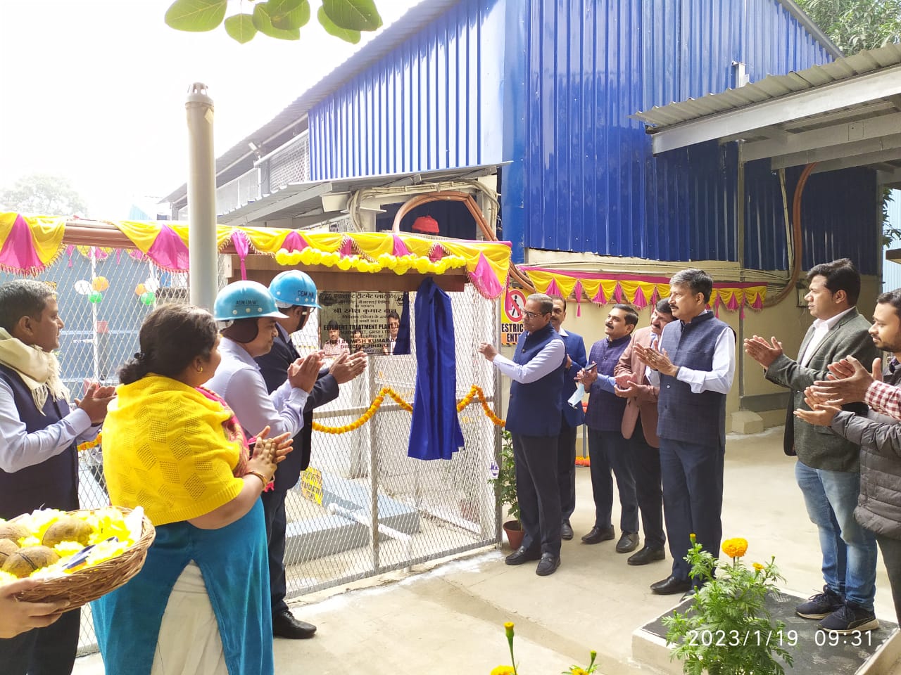 Inauguration of Canteen ETP at Main Works on 19 Jan 23