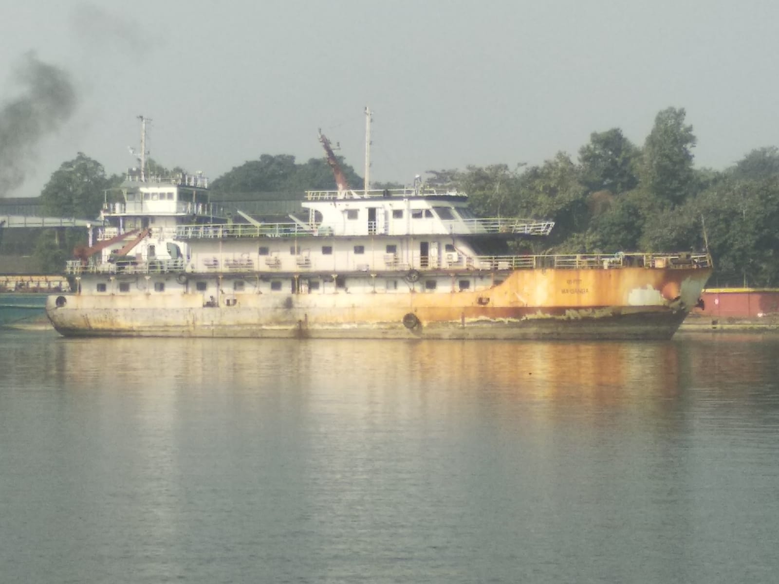 Docking of SMP Kolkata Vessel Ma Ganga at GRSE-KPDD 1 for Special Dry Dock Survey Repair on 07 Feb 23