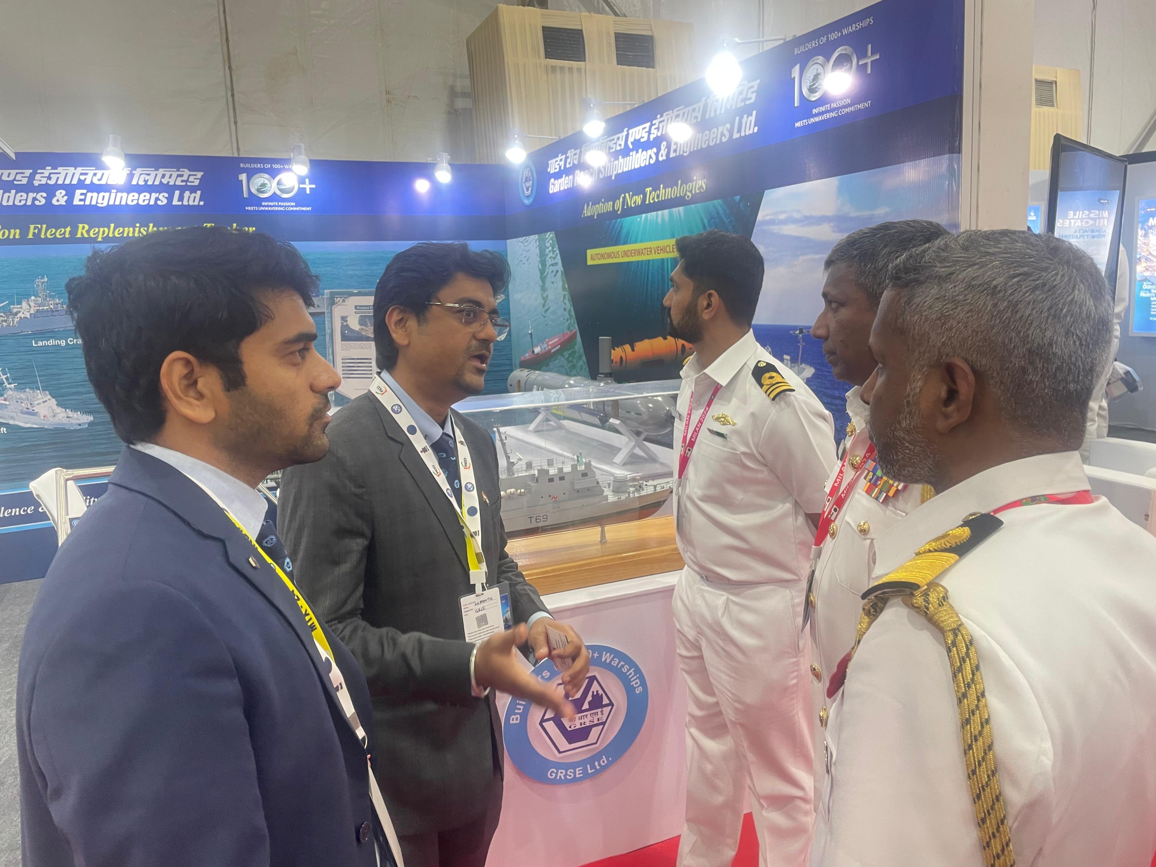 Team GRSE at Milan Technical Exposition 2024, Naval Dockyard, Visakhapatnam 21-23 Feb 24