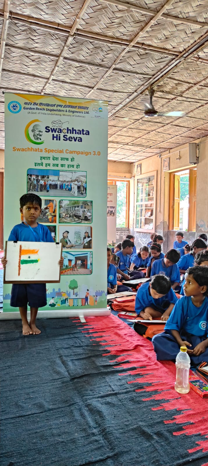 Special Campaign 3.0- â€˜SWACHHATA HI SEVAâ€™ - Swachhata activities organised by GRSE at Gadadhar Abhyudaya Prakalpa Unit, Ajargara, 24 PGS (N) on 08 Oct 23 - Thumbnail
