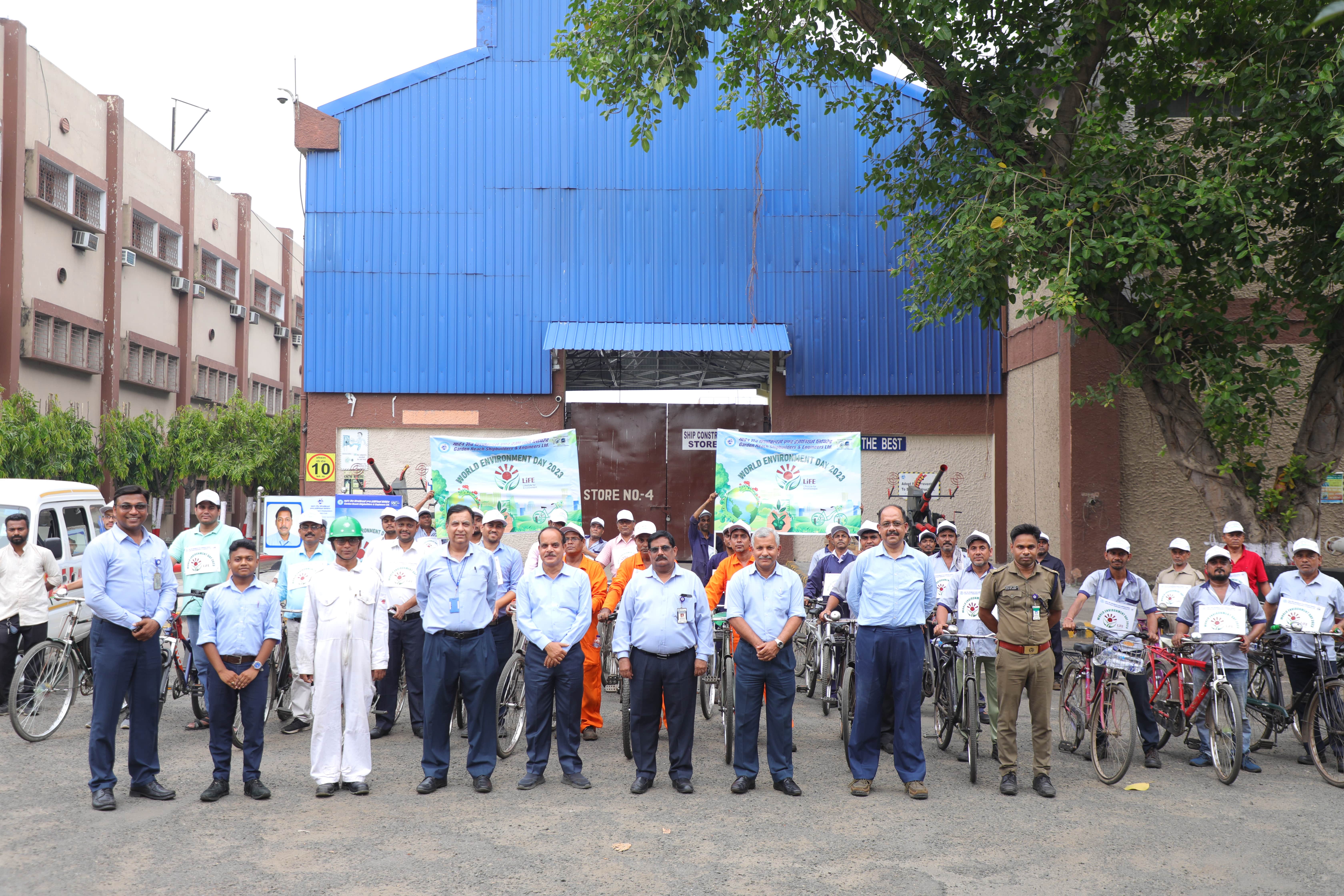 Pedaling towards a Greener Future GRSE promotes Sustainability & Eco-Consciousness with a Bi-Cycle Rally as part of 'World Environment Day 2023' celebration on 02 Jun 23 - Thumbnail