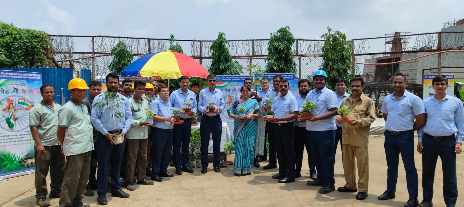 As part of 'Ek Ped Maa Ke Naam Campaign', GRSE distributed saplings to employees at Main Works on 12 Aug 24 - Thumbnail