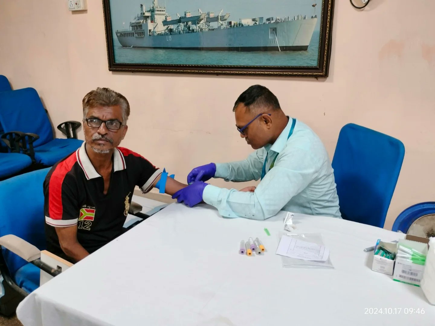 GRSE organised preventive health check-up camp for Safai Mitras under Safai Mitra Suraksha Shivir, at FOJ Unit on 24 Oct 24 - Thumbnail