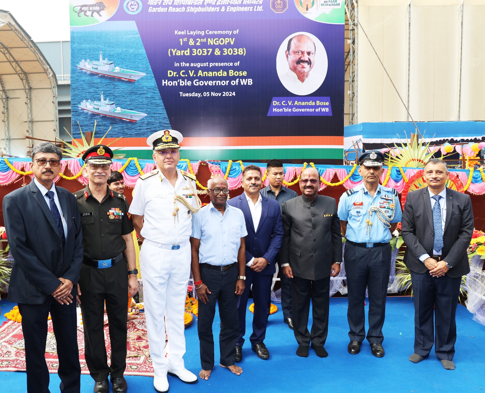 GRSE shifts gear to Next Generation Warship mode, lays keels of first two NGOPVs on 05 Nov 24 - Thumbnail