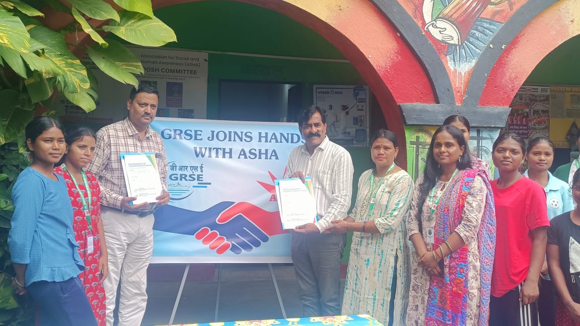 MOU WITH ASSOCIATION FOR SOCIAL AND HUMAN AWARENESS (ASHA) FOR THE CONSTRUCTION OF SANITATION FACILITIES, NAYA BHUSUR, RANCHI - Thumbnail
