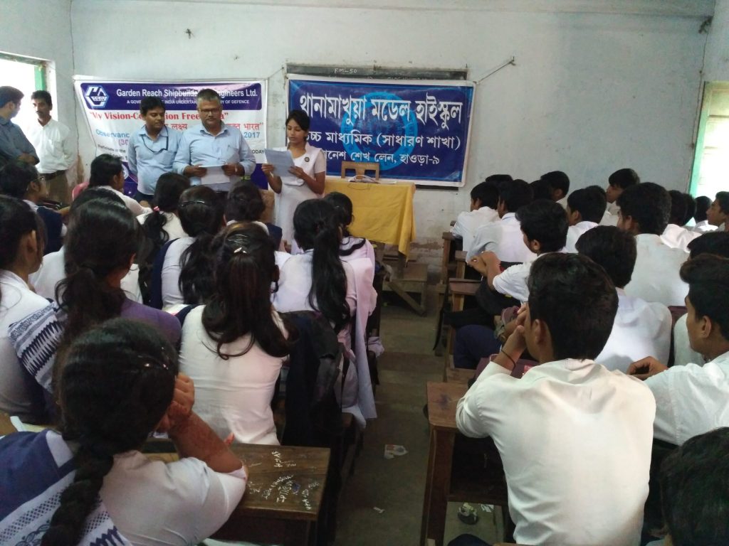 Image 1 - Integrity Pledge at Thana Maku High School, Kolkata