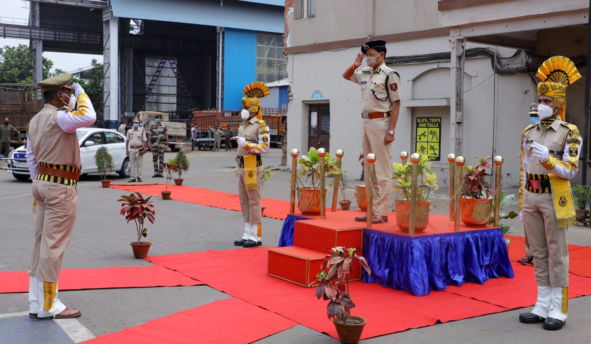 Shri Sudhir Kumar, IG SES HQRS vists GRSE on 09 Apr 21