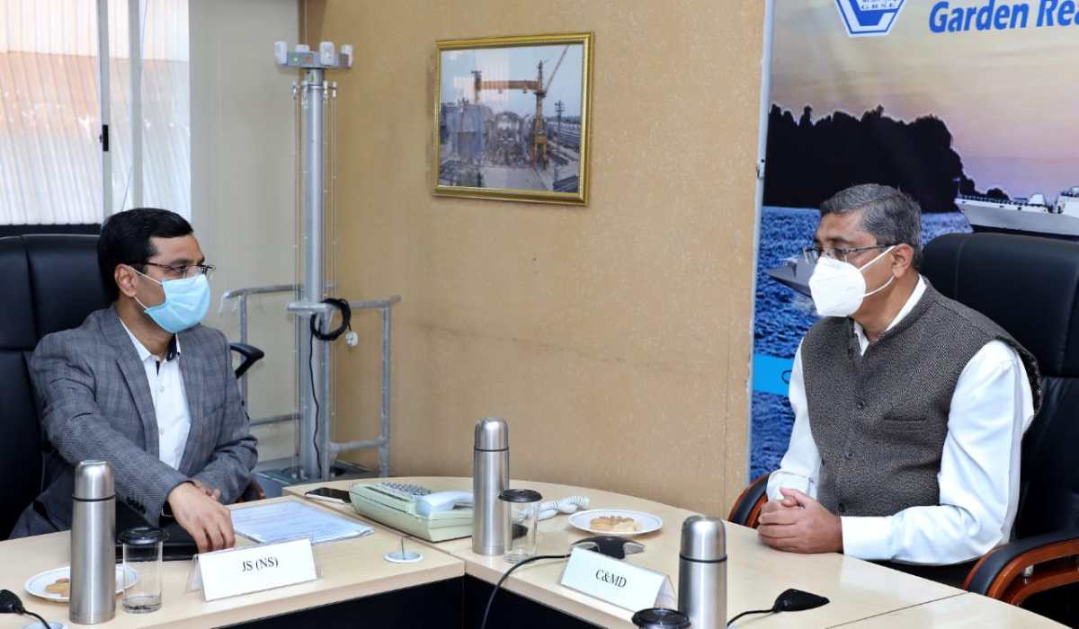 Visit of Shri Surendra Prasad Yadav, IFoS, JS(NS) to GRSE on 06 Jan 21