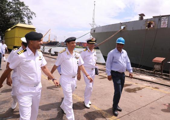 Visit of Rear Admiral Ajay Kochhar, NM, ACWP&A to GRSE on 28 Aug 18