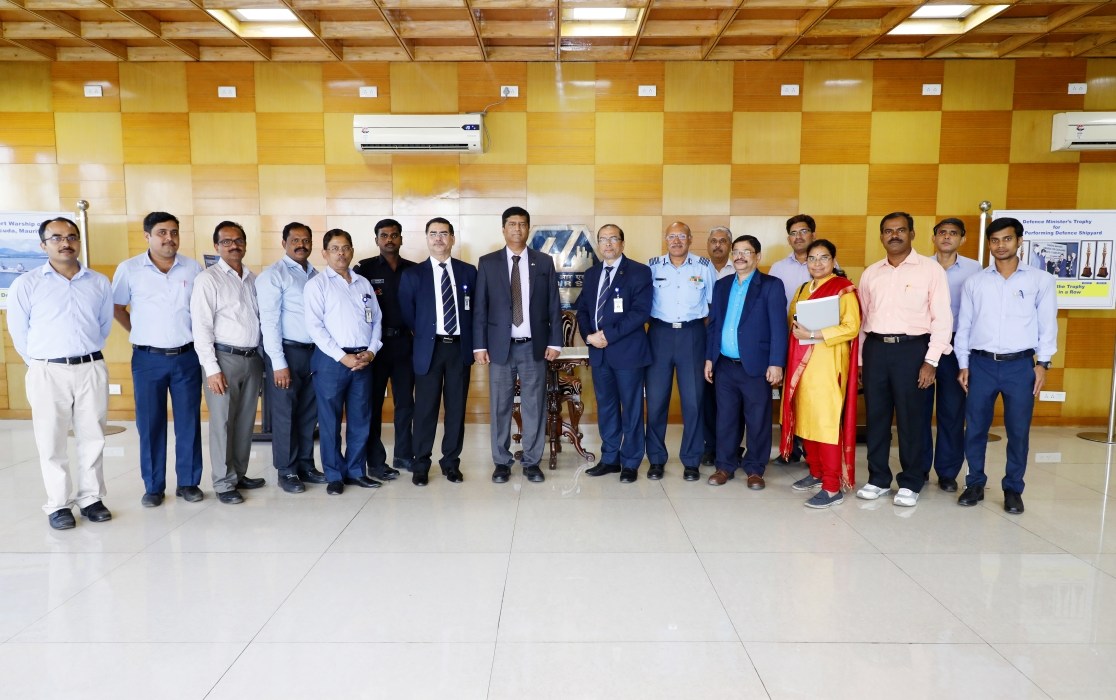 50th Information TechnologyStandardisation Sub Committee (ITSSC) Meeting held at GRSE on 16 Nov 18. Chairman of ITSSC, Shri Mahesh V, Director (R&D), BEL, Chairman chaired the meeting which was inaugurated by Shri A. K. Nanda, Director (Personnel), GRSE.