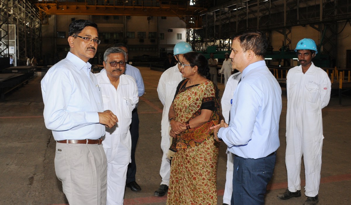 Shri Sanjay Kothari, IAS (Retd.) Chairman, PESB visits GRSE on 11 Apr 17