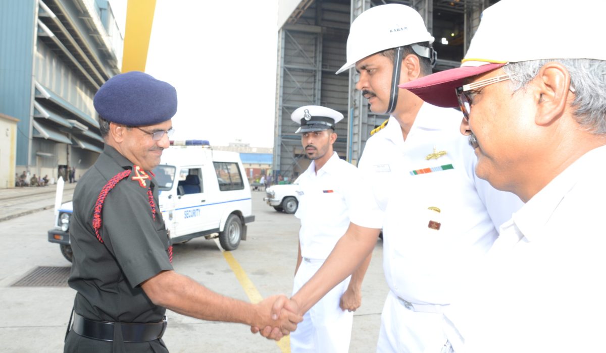 Visit of Chief of Staff, Andaman Nicobar on 27 Apr 17