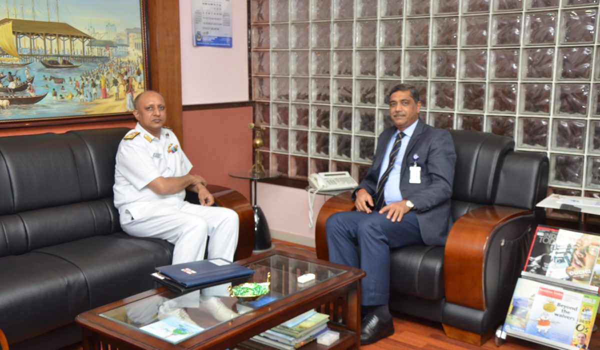 Rear Admiral Kiran Deshmukh, VSM CSO (Tech) visits GRSE on 27 Jun 17