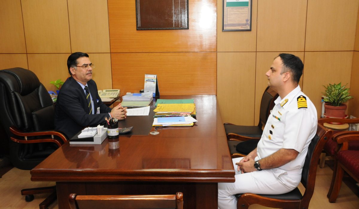 Capt. Kuldip Kaushik DA Designate visits GRSE on 27 Jul 2017
