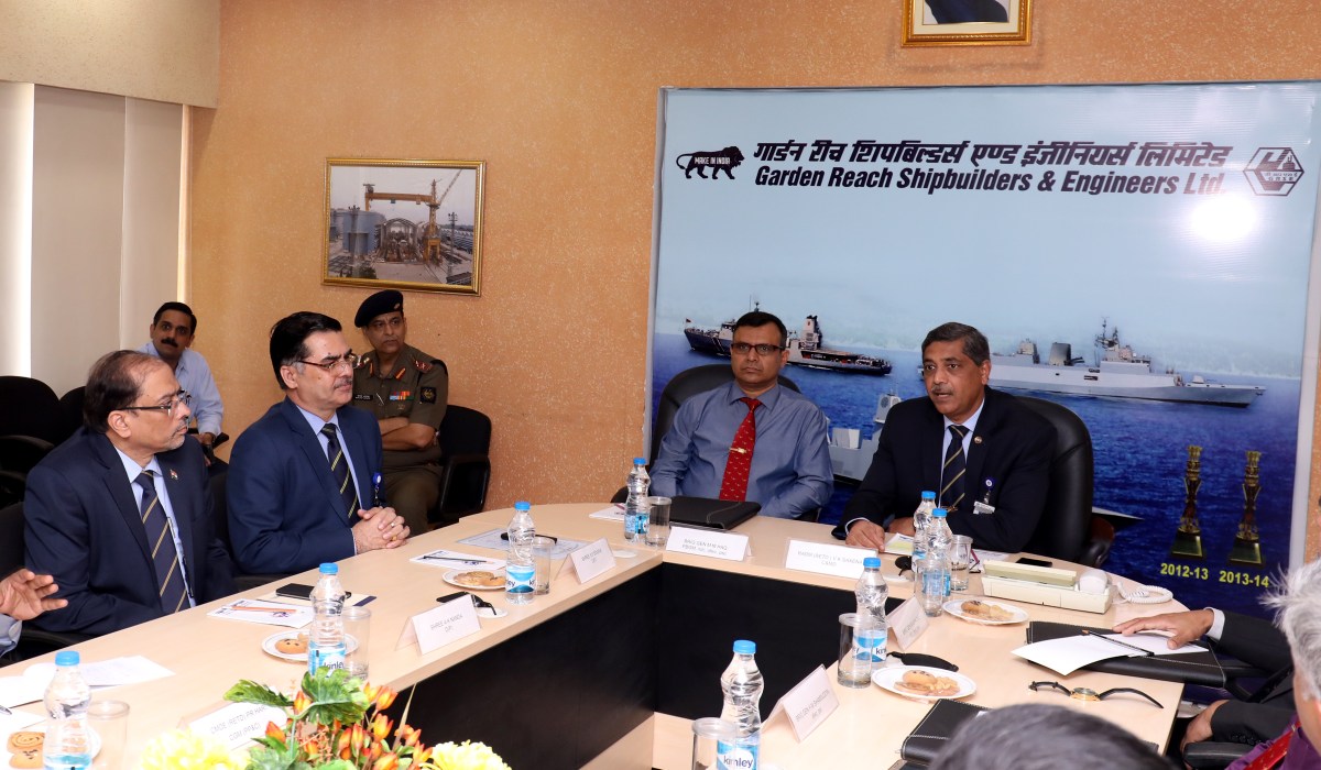 Bangladesh Army War College Delegation visits GRSE on 06 Oct 17