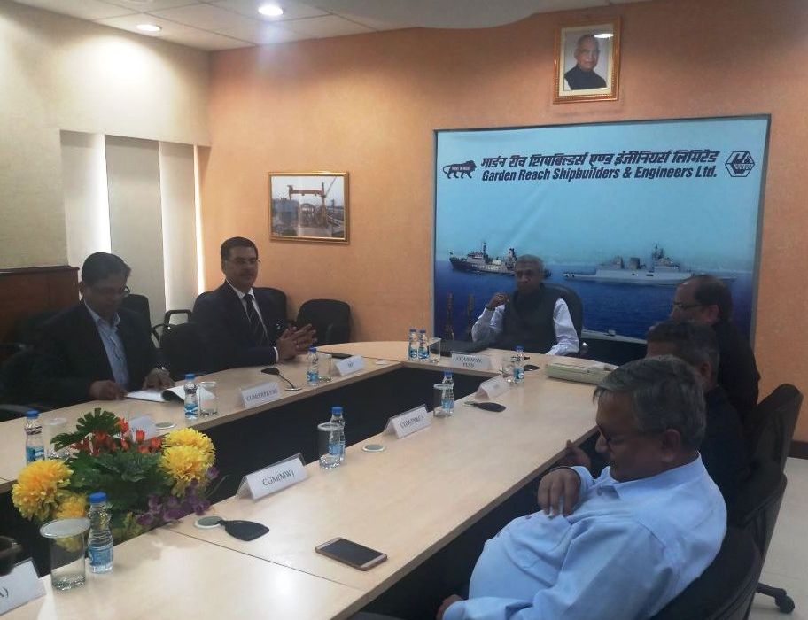 PESB Chairman Shri Anshuman Das visits GRSE on 08 Dec 17