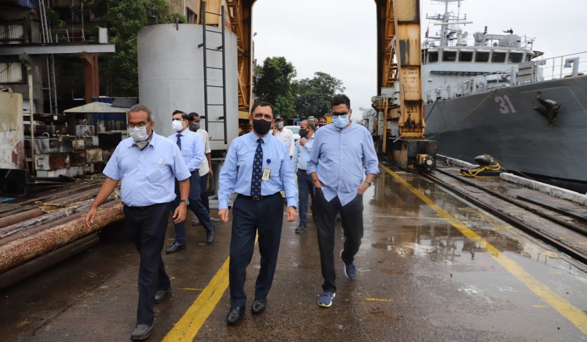 Shri Sanjay Jaju,AS (DP) Visited GRSE on 20 Sep 21