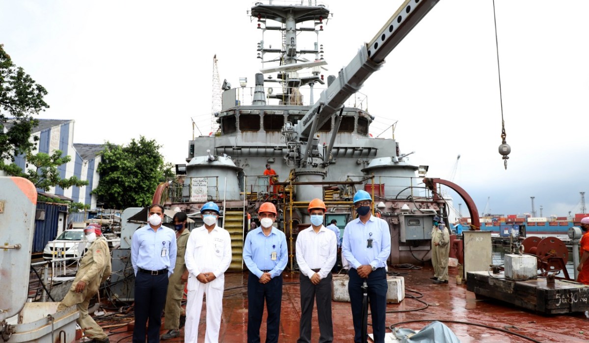 Shri Surendra Prasad Yadav, IFoS, JS(NS) visits GRSE on 18 Aug 20