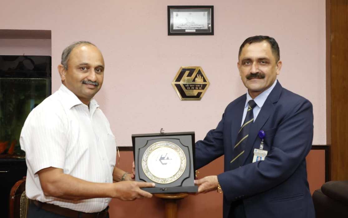 Maj Gen Beji Mathews, Chief Of Staff, HQANC visits GRSE on 03 Oct 19