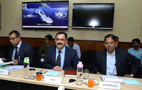 IDSA Study Team visit GRSE on 10 Jan 20