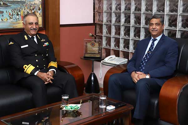 Rear Admiral Sanjay Datt, Chief Staff Officer (Technical), HQENC visits GRSE on 16 Jan 20