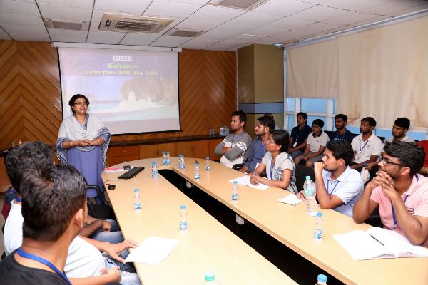 Visits of Asst. Section Officers (DR) to GRSE on 20 June 18