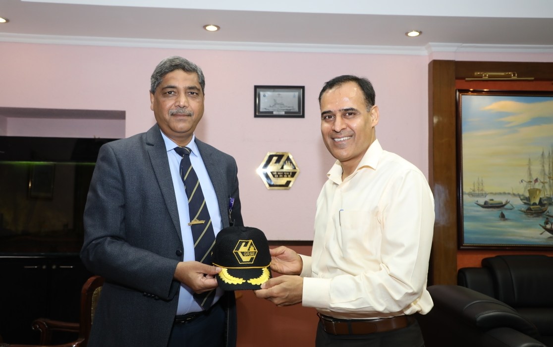 A Board of Officers led by Cmde Tikoo, AGM (YS&QA) ND(Vizag), IN visited GRSE on 20 Jul 18
