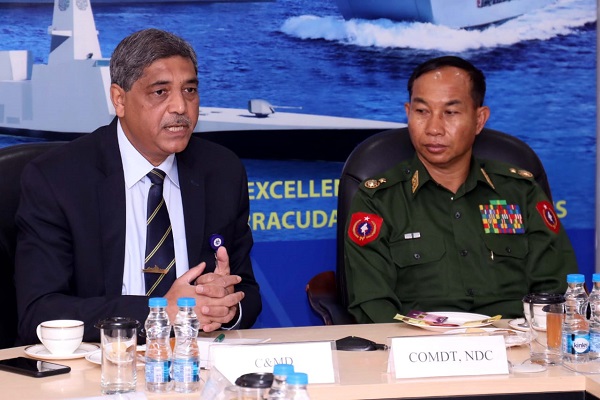 Senior Level Delegation from Myanmar visits GRSE on 10 Nov 18