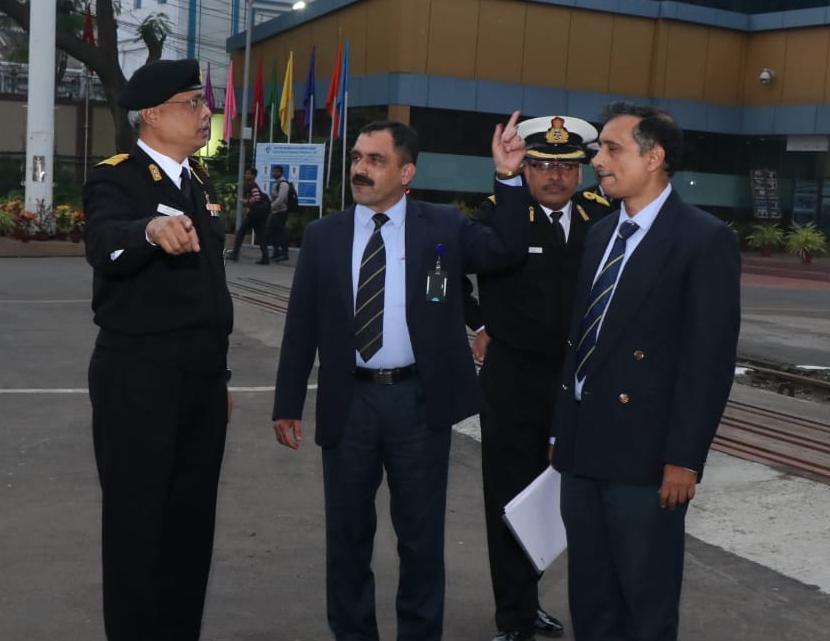Rear Admiral G.K. Harish, VSM, DGND(SSG) visits GRSE on 21 Dec 18