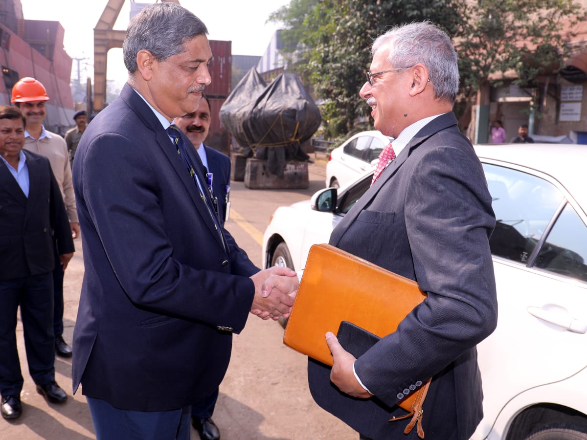 Shri Jaideep Mazumdar, Ambassador to The Philippines, visits GRSE on 24 Dec 18