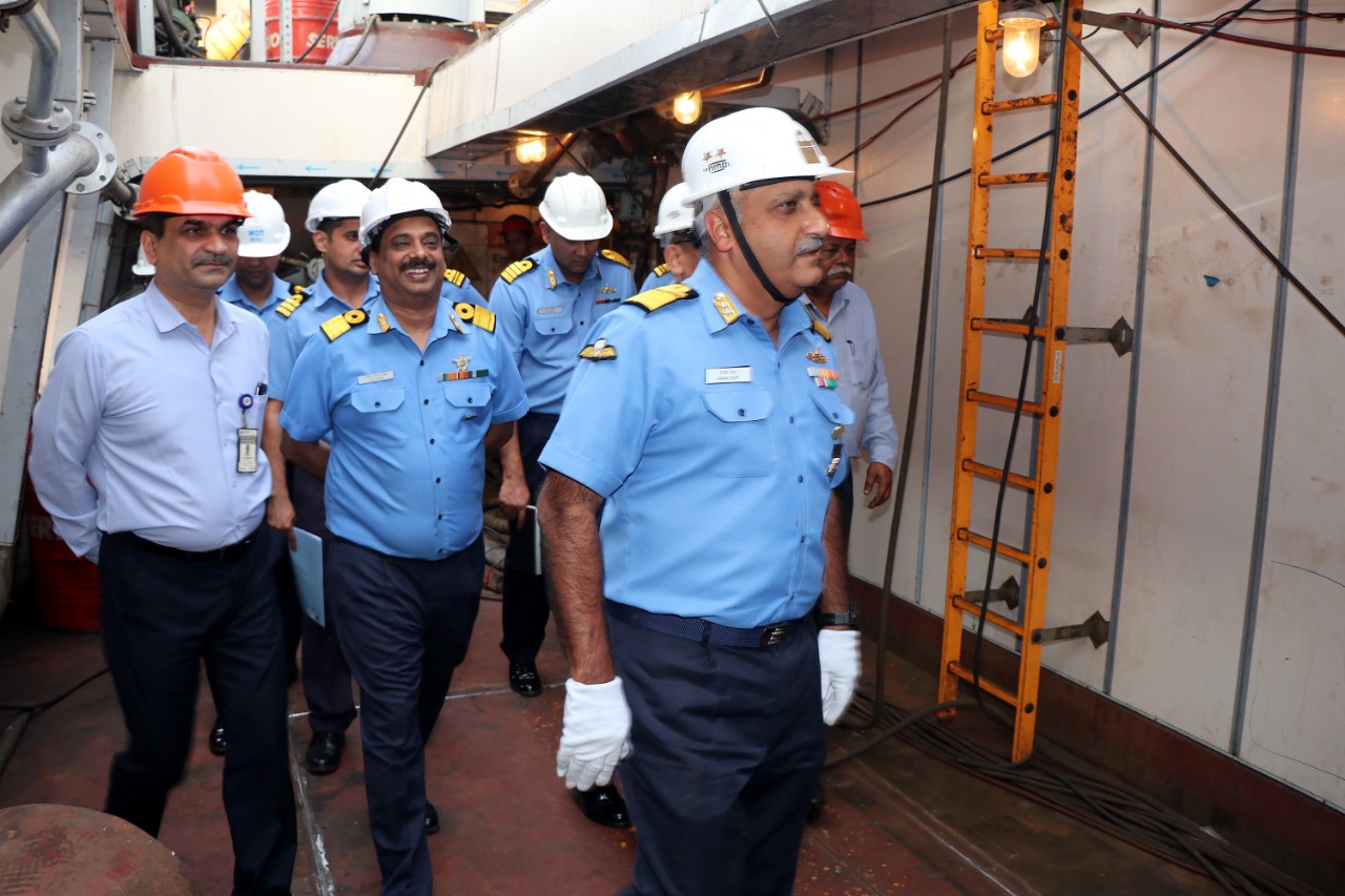 Rear Admiral Sanjay Datt, CSO (Tech) visits GRSE on 15 Feb 19