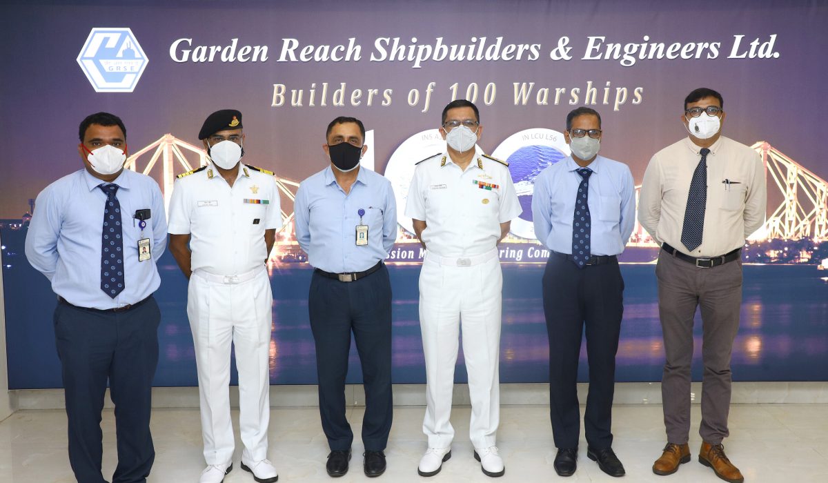 R Adm Sanjay Sharma, ADGQA (N) Visited GRSE on 07 Oct 21