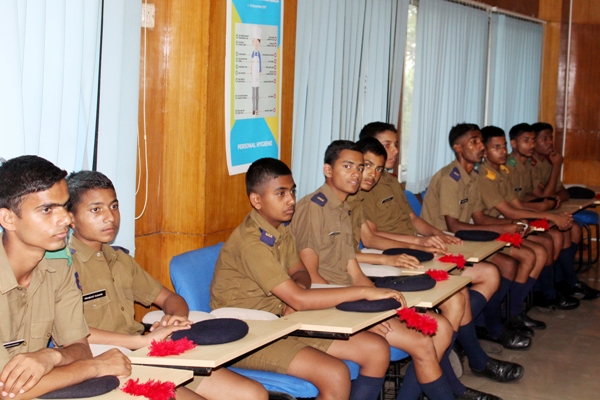 Cadets, Sainik School, Purulia, WB visits GRSE on 29 Apr 18