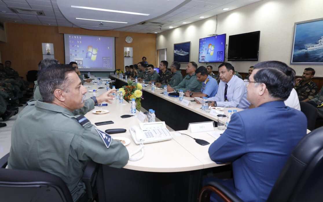Delegation of Officers of Air Higher Command Course -42 visited GRSE on 27 Nov 18