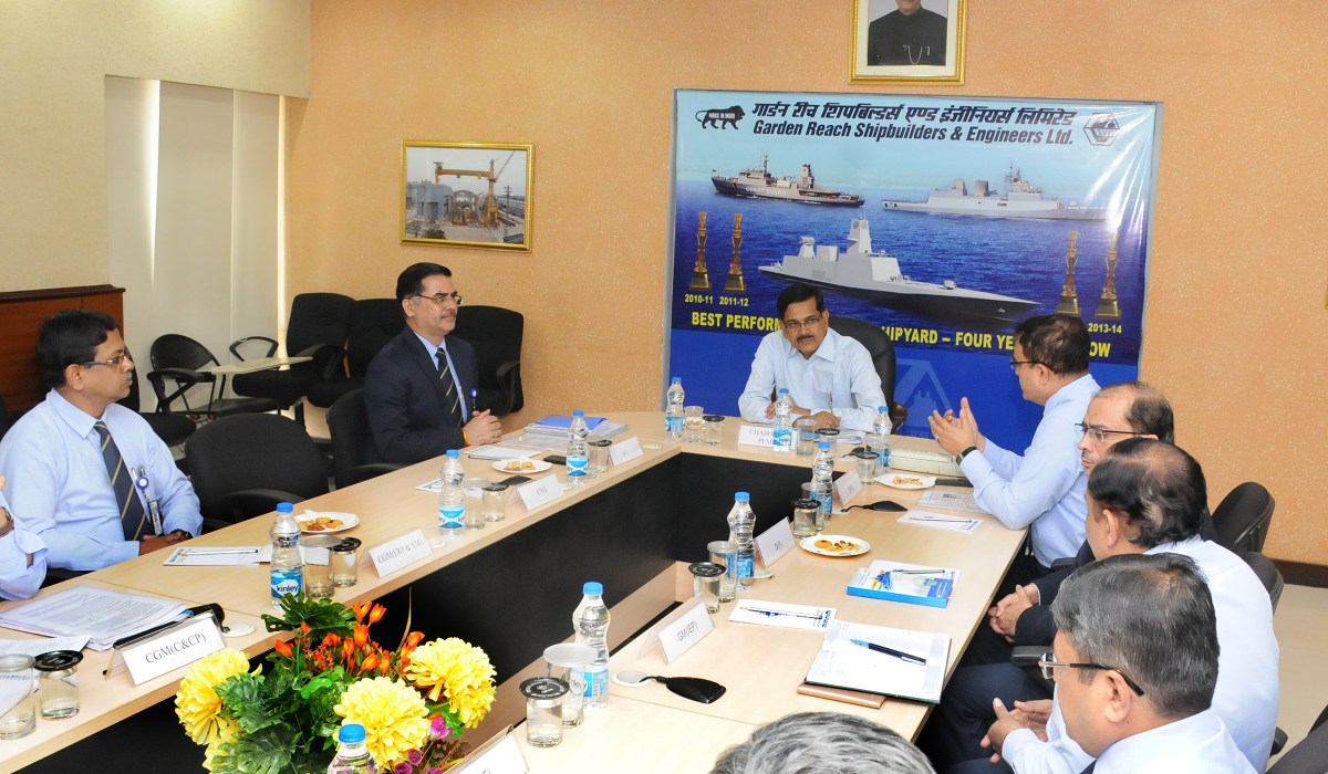 Shri Sanjay Kothari, IAS (Retd.) Chairman, PESB visits GRSE on 11 Apr 17
