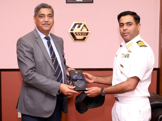 Visit of Captain Saket Khanna,NA (Desig) to GRSE on 27 Mar 18