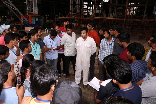 Visits of Asst. Section Officers (DR) to GRSE on 20 June 18
