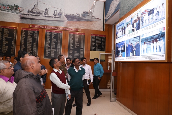 Officers from Defence Institute of Quality Assurance visited GRSE on 11 Jan 18