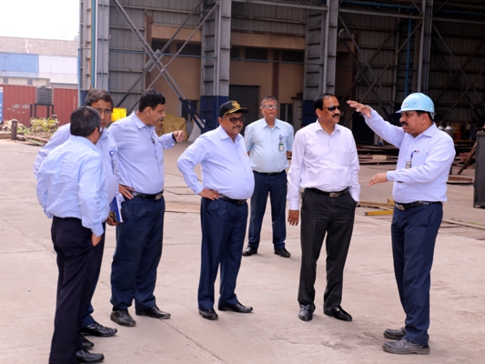 Visit of Shri M A Lincon, PCDA ( Navy ) to GRSE on 26 Mar 18