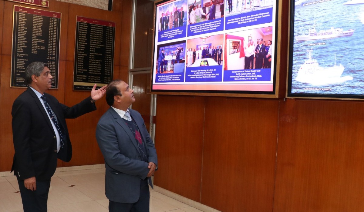 Shri Santosh Kumar, IA & AS, Principal Director of Commercial Audit, visits GRSE on 20 Dec 19
