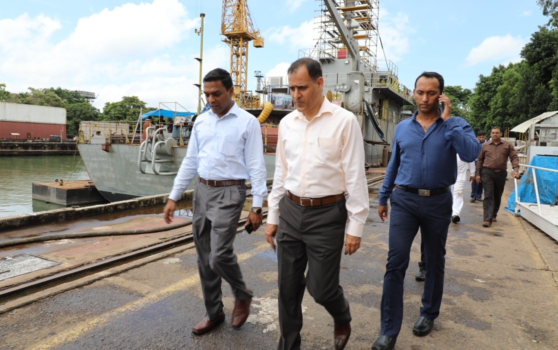 A Board of Officers led by Cmde Tikoo, AGM (YS&QA) ND(Vizag), IN visited GRSE on 20 Jul 18