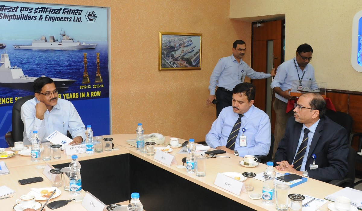 Shri Sanjay Kothari, IAS (Retd.) Chairman, PESB visits GRSE on 11 Apr 17