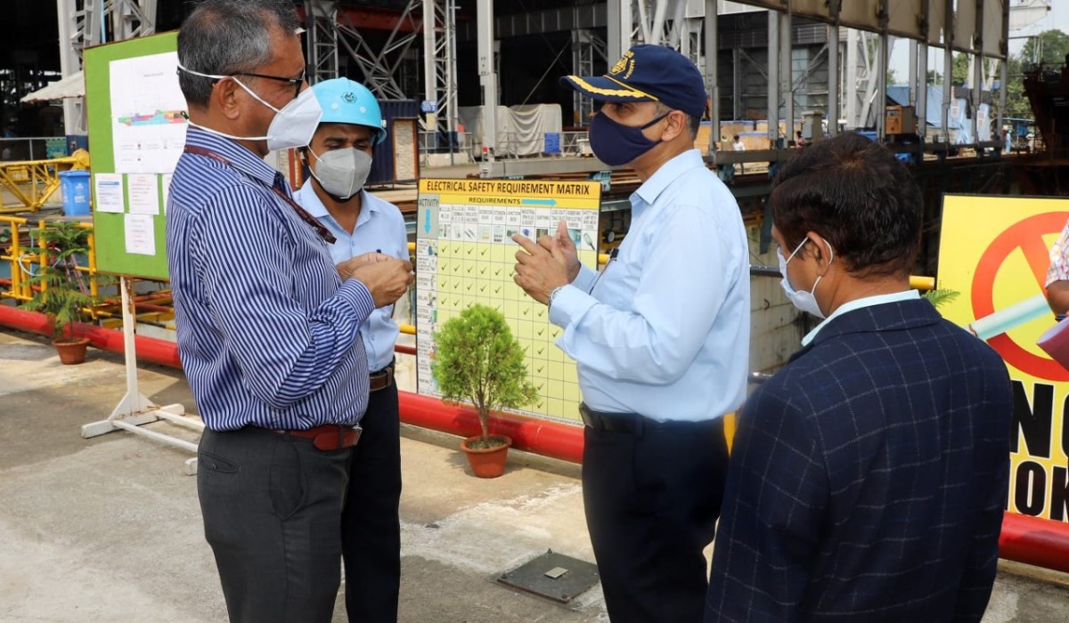 Shri Atul Kumar Tiwari (AS), MSDE Visited GRSE on 04 Oct 21