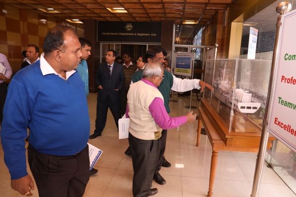 Officers from Defence Institute of Quality Assurance visited GRSE on 11 Jan 18